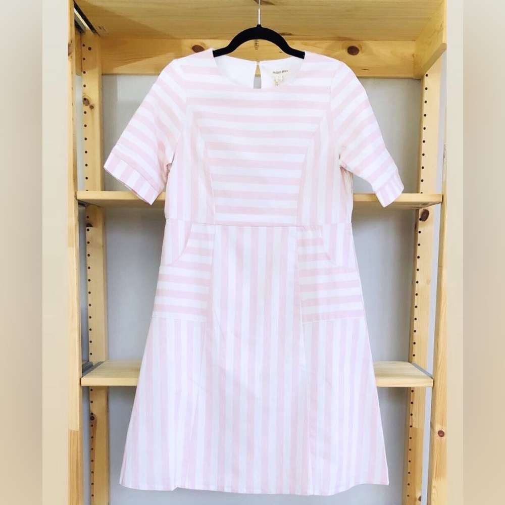 Pink Striped Women's Dress